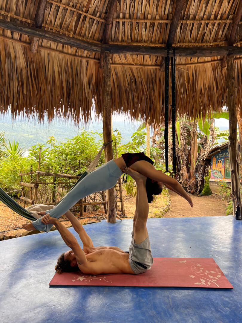 Acro Yoga at Selva Sol retreat